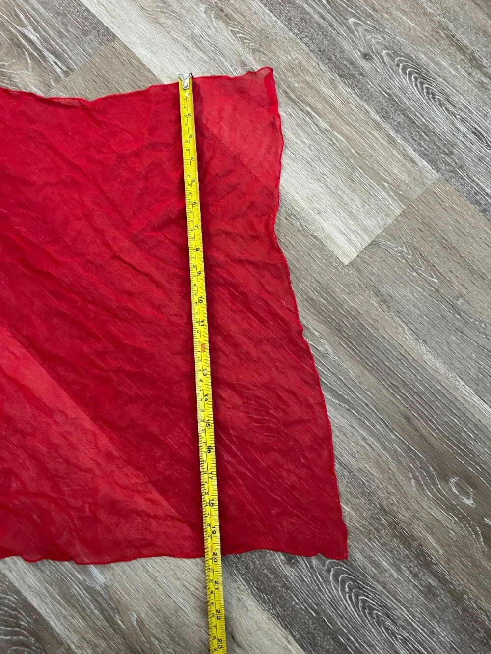 Bright Red Gorgeous Handkerchief Head Scarf